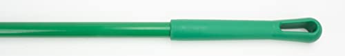 SPARTA 41083EC09 Plastic Color Coded Broom, Unflagged Bristles, Long Broom With Angled Head For Small Debris Cleaning, 56 Inches, Green - color: Green
