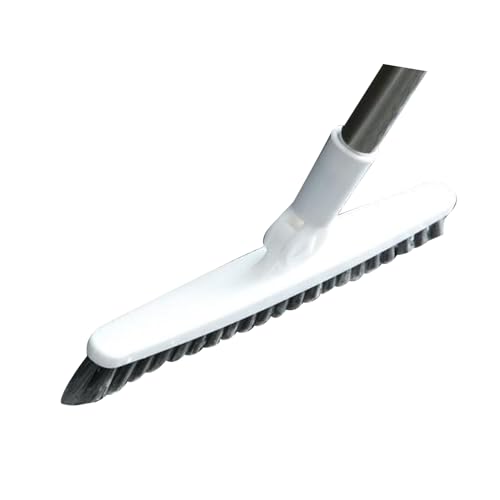 Aramox Long Handle Crevice Brush, Thoroughly Floors and Tile Grout, Effectively Remove, Easy to Hard to Corners and Drains, with Sturdy Plastic, for Bathrooms Kitchens and Toilets (White 120cm) - size: White 120cm