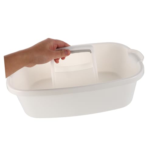 Plastic Cleaning Supplies Organizer Basket with Handle for Bathroom and Hotel Use Durable Storage Tote for Housekeeping Essentials Versatile Heavy-duty Storage