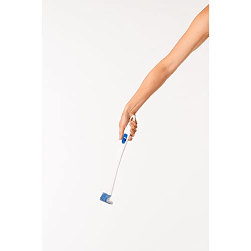 Scotch-Brite Disposable Toilet Scrubber Starter Kit, Disposable Refills with Built-in Bleach Alternative, Includes 1 Handle, Storage Caddy and 5 Refills