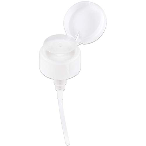 7oz Clear Push Down Pump Dispenser Empty Refillerble Bottle with Flip Top Cap - for Nail Polish, Travel, Cosmetics Packaging - color: Clear, size: 7 Ounce - 1 Bottle