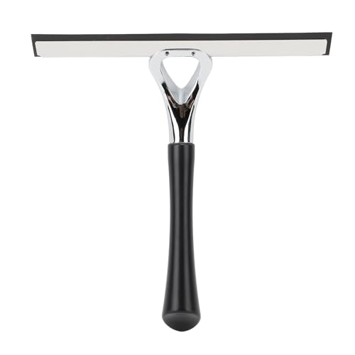 All Purpose Shower Squeegee, Stainless Steel Glass Squeegee Wiper for Shower Doors, Tile Shower Walls, Bathroom, Window, Glass, Car Mirrors and Kitchen 8.86 x 9.45in