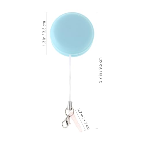 SEWACC 4pcs Macaron Phone Screen Cleaners Set, Cellphone Touch Screen Wipes Brush with Lanyard Keychain for Smartphones, Computer, Glass Lens, Random Color