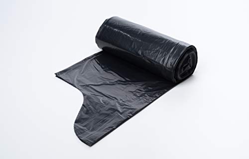 Aluf Plastics RCT-60 Star Sealed Coreless Rolls with E-Z Tie Flap Closure, 60 gal, Polyethylene, 38" x 58", Black (Pack of 100) - style: 55-60 Gal, 1.25 Mil Equiv, 100 Count