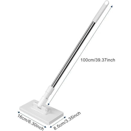 Snap Grip Mini Mop,Zero Touch Mini Mop,Disposable Dust Mops with 5 Reusable Cloths,Dry and Wet Use,40inch Locking Handle for Gaps & Multi-Surface (+5 Cloths) - size: +5 cloths