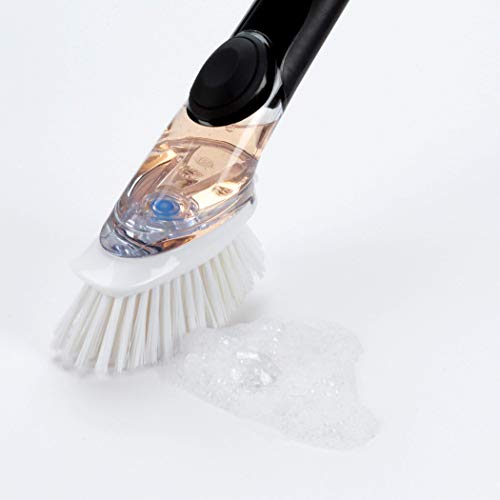 OXO Good Grips Soap Dispensing Dish Brush Refills, 2 Pack, White, Nylon Bristles - size: 2 Count (Pack of 1)