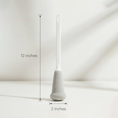 Long Handle Sponge Bottle Brush, 12” Long Wand, 2-Pack, Foam Sponge on a Stick for Cleaning Cups, Glassware, Water Bottles, Tumblers, Mugs, Carafe, Dishes, Baby Bottles, Decanter