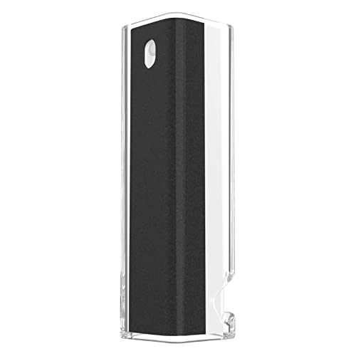 CLICK CLEAN Screen Cleaner, Fingerprint Proof Screen Cleaner Spray, All-in-One Cleaner with Microfiber and Shell for All Phones, Laptop and Tablet Screens (Black) - color: Black