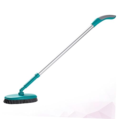 Healeved Long Handle Floor Cleaning Brush Soft Bristle Tile Scrubber for Easy Use Floors Bathtubs and Tiles Green