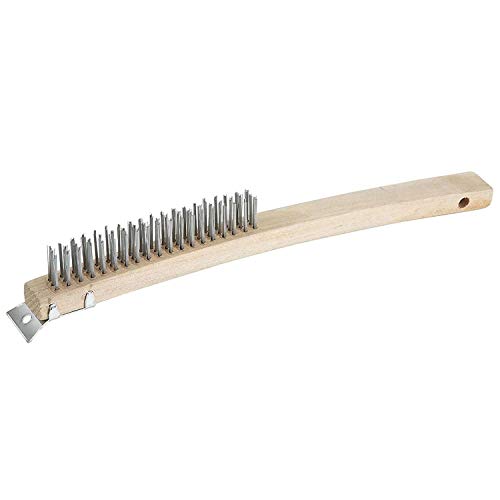 Winco 14" Wire Brush w/Scraper - size: 14"