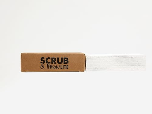 Scrub & Throw Cellulose Sponges, Natural, Plastic-Free, Non-Scratch, for Kitchen, Dishes, Pots and Cleaning, Plant-Based, Plastic-Free, Eco-Friendly, Biodegradable, 15 Pack