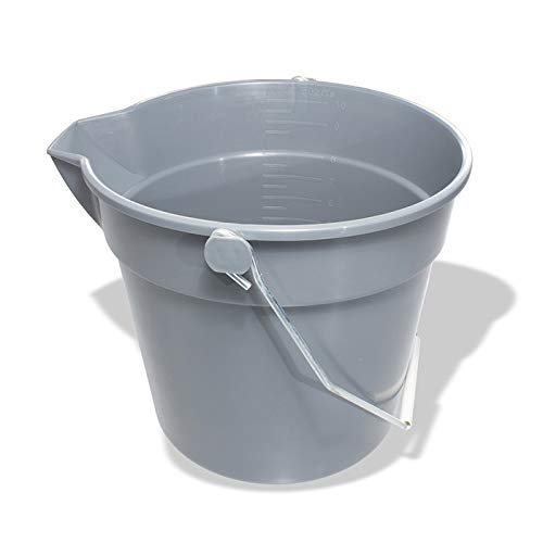 Crestware Utility Bucket, 10 Gallon, Gray