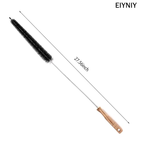 Dryer Cleaner Vent Brush Long Flexible Dryer Vent Cleaner with Wood Handle and Refrigerator Condenser Coil Brush Long Flexible Refrigerator Coil Cleaning Brush (EY-007) - color: Ey-007