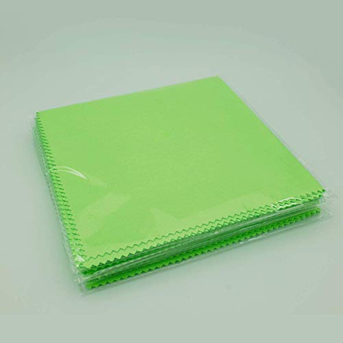 AAwipes Piano Cleaning Cloths Microfiber (3-Pack 12"x12") Plush Polishing Cloths for Musical Instruments Premium Cleaning Cloths for Guitar Violin Clarinet Trumpet Sax Universal (HCIS-1212-G-3) - color: Green 3PCS