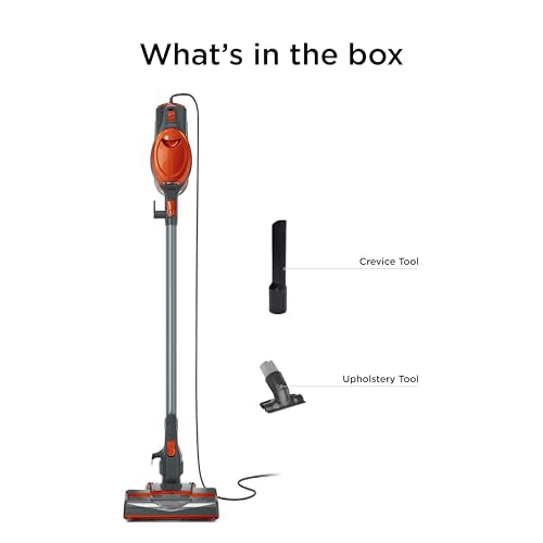 Shark Rocket Ultra-Light | Corded Stick Vacuum Cleaner for Carpet, Rugs & Hard Floors | Lightweight Hand Vacuum for Pet Hair & Upholstery | Swivel Steering | 2 Attachments | Gray/Orange | HV301 - style: Rocket Ultra-Light