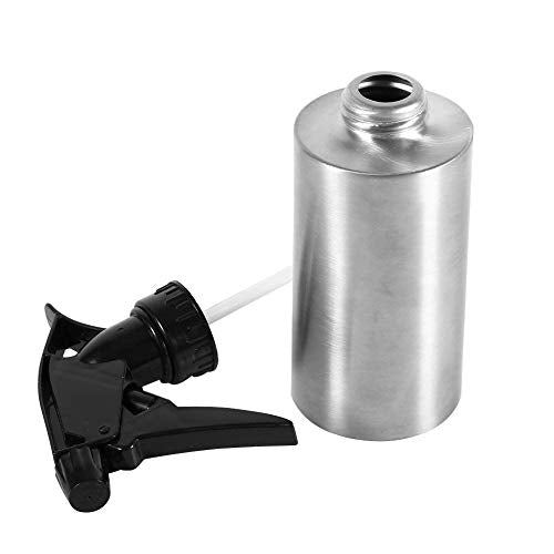 Fdit Stainless Steel Hand Pressing Watering Can with Spray Nozzle (250ml)