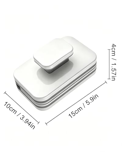Large Grip Magnetic Window Cleaner High Safety, Double Sided Magnetic Window Cleaner Fit for 3 to 10mm Glasses for Household Maintenance Users