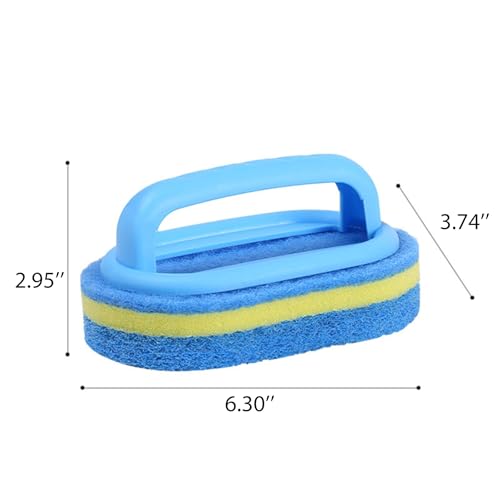 Cleaning Brush, Thick Scrubber for Non-Stick Cookware, Kitchen Pot and Pan Cleaner with Ergonomic Grip