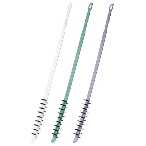 3Pcs Washing Machine Cleaning Brush Flexible Nylon Bristles Laundry Brush 0.8x23.6in Effective Reusable Cleaning Tool for Washing Machine Drums Tools