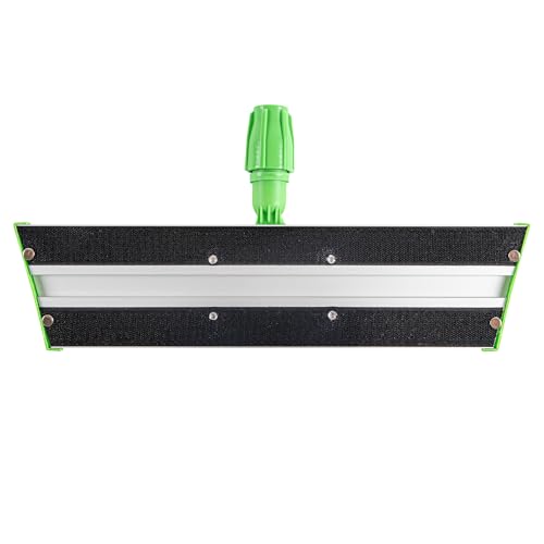Restaurantware Aluminum Mop Frame - 16 Inch - Lightweight Swivel Cleaning Tool - Industrial Slim Design - Green