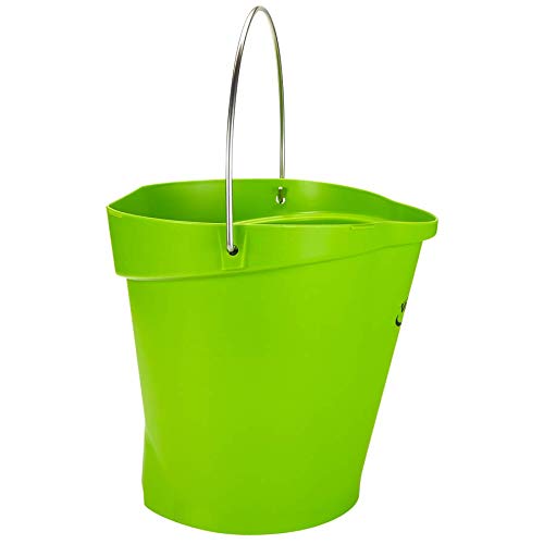 Vikan 568677 Pail,3 gal.,PP/SS,Lime