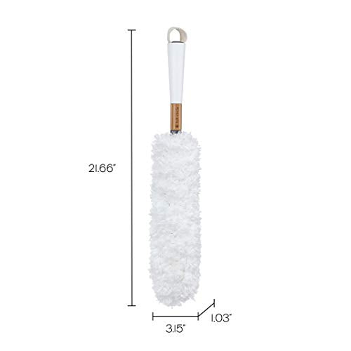 Full Circle Dust Whisperer Washable Microfiber Duster, Green - color: Green