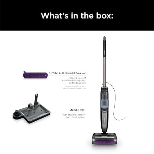Shark SD201 Steam Pickup 3-in-1 Steam Mop Picks Up Debris, Deep Scrubs, & Steam Sanitizes All At Once, Lightweight Steam Cleaner for Home w/Sealed Hard Floors like Hardwood, Tile & Laminate (Renewed)
