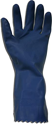 Blue Latex Canners Gloves, Unlined, Standard Weight