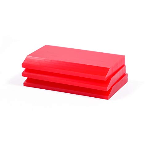 2-inch Extra Small Rubber Squeegee Flexible and Soft Non Scratching for Resin 3D Printing Cleanup, Car Rear Glass Cleaning, Mirror Cleaning, Window Tint Films, Pack of 3