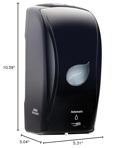 Winco Pur-Clean Automatic Foam Soap Dispenser, 35 Ounces, Black - color: Black, style: Auto Foam