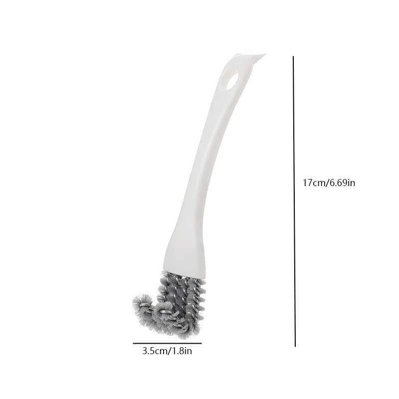 2 Pack Grill Cleaning Brush for BBQ Grill Grates, Kitchen Gap Cleaning Brush with Scraper, Detail Cleaning Tool for Stove Top, Sink, Oven Rack, Drain and Hard-to-Reach Areas
