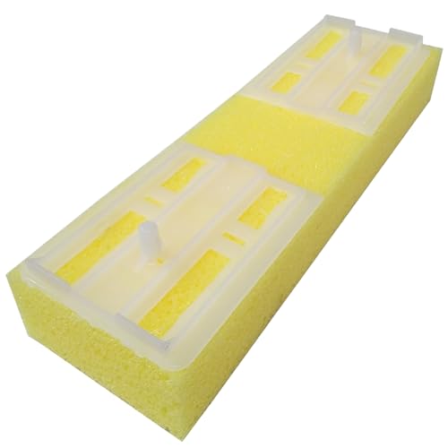 HOMEMAID® 9" Butterfly Sponge Mop Handle with 4 Sponge Heads (Made in USA) – Automatic Self-Wringing Durable Foam Sponge Butterfly Mop for Hardwood, Tile & Kitchen Floor Cleaning
