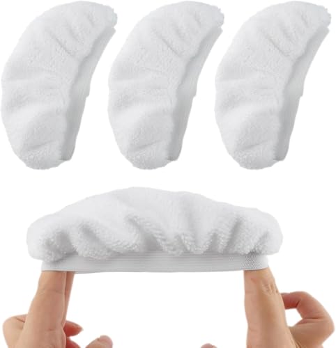 Steam Cleaner Accessories, Universal Reusable Steam Mop Pads, Steam Shot Attachments, Handheld Steam Cleaner Washable Microfiber Cloth (4 PCS) - color: 4 Pcs