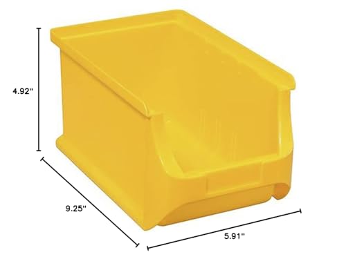 Allit 456210 Size 3 Storage Bin, Yellow, 235 x 150 x 125 mm - color: Yellow