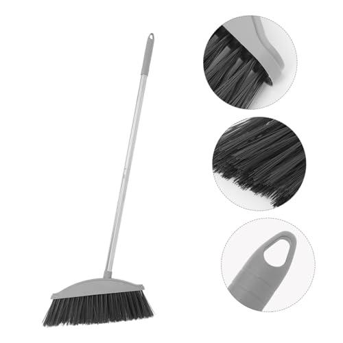 Long Handle Sweeping Broom Rotatable Handle Heavy Duty Outdoor Broom for Cleaning for Pet Hair and Rubbish Removal
