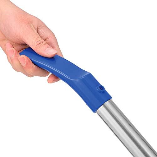 Global Industrial Mini Floor Scrubber With Floor Pads, 11" Cleaning Path, Dual Nylon Scrub Brushes, Cleans & Polishes Tile, Wood, Marble and other Hard Floors