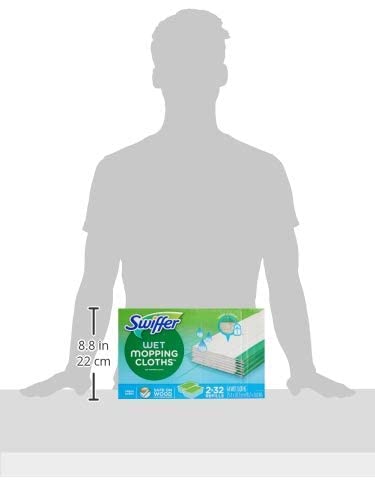 Swiffer Sweeper Wet Mopping Cloths Refills Open Window Fresh 32 Count Pack of 2 - size: 64 Count (Pack of 1)