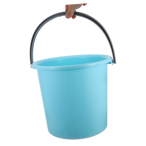 Multipurpose Plastic Bucket with Handle Portable Household Cleaning Bucket Durable Water Container for Laundry Gardening Camping and Outdoor Use