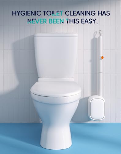 Disposable Toilet Cleaning System - Toilet Wand Kit with 36 High-Performance Refills, Wall Mounted Brush and Holder for Deep Cleaning Bathroom (Brush + 36 Refills) - size: Toilet Brush + 36 Refills