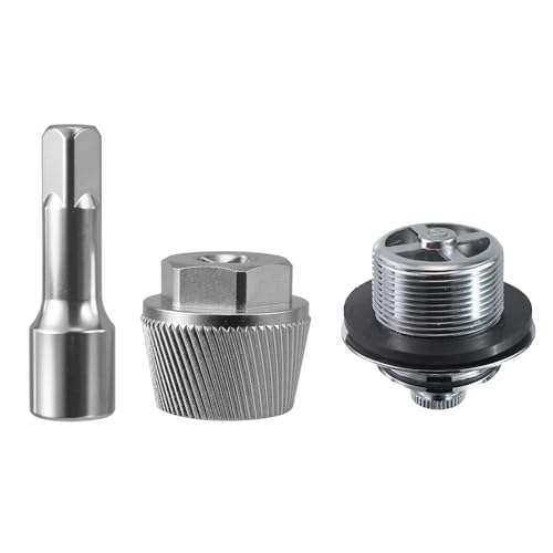 Tub Drain Removal Tool and Bathtub Drain Assembly Kit, 1.5 Inch Tub Drain Extractor Wrench with Lift-n-Turn Drain Stopper, 1-1/2" x 11.5 Coarse Thread, Chrome Plated Plumbing Repair Kit - color: Silver, size: Tub Drain Kit