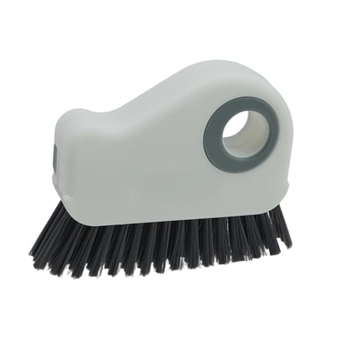 2-in-1 Window Groove Cleaning Brush, Handheld Crevice Cleaner Tool with Dustpan, Sliding Door Track Cleaning Brushes for Keyboard Blind Gap Corner Detail Sweeper Space