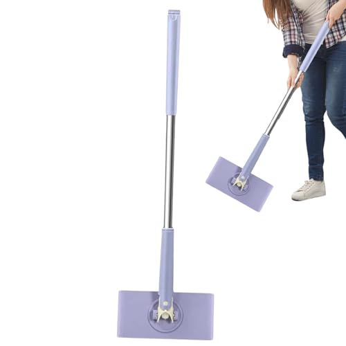 Zero S nap Grip Mini Mops, Retractable Ga p Dust Cleaner Flat Mops with 360° Rotating Head & Sweeping Cloths for Gaps & Multi- for Kitchen Bathroom Car Floor Home - color: Purple-m