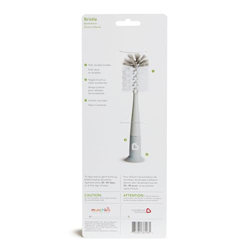 Munchkin® Bristle™ Bottle Brush, Grey - color: Gray, size: 1 Count (Pack of 1)