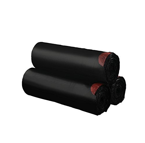 Begale Small 1.2 Gallon Drawstring Black Trash Bag (110 Counts/ 3 Rolls)