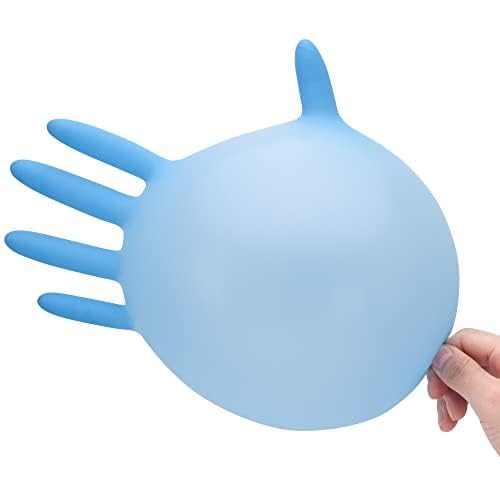 SwiftGrip Disposable Nitrile Exam Gloves, Blue, Latex Free, Medical Gloves for Cleaning, Food-Safe, Powder Free, Non-Sterile - size: Medium