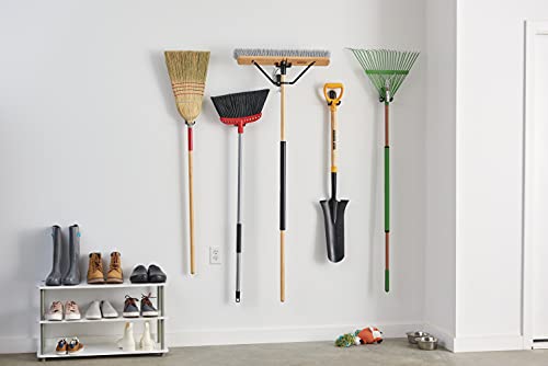Harper 24 Inch Indoor Smooth-Surface Push Broom with Flagged Bristles for Sand, Saw Dust, Wood Shavings and Pet Hair in Garages, Warehouses, and Workshops - style: Indoor Smooth-Surface Push Broom