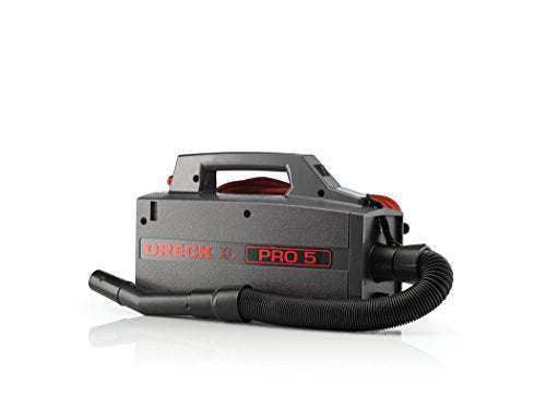 Oreck Commercial XL Pro 5 Super Compact Canister Vacuum Cleaner, Lightweight Bagged Canister Vac with Attachments, Portable, Extended Cleaning Reach, Corded Vacuum Cleaners for Commercial Use - style: Super Compact Canister Vacuum