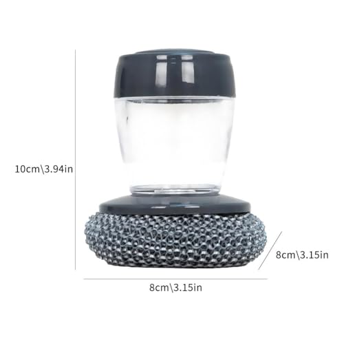 Soap Dispense Palm Kitchen Scrub,Soap Dispensing Dish Brush with Soap Dispenser for Easy Cleaning Dishes, Pots, Pans & Sinks - color: A, size: 1pcs