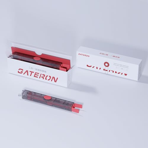 GATERON Twins Switch Puller Keycap Puller, DIY Tool Easily Remove and Replace Gaming Keyboard Switches and Keycaps Integrated for Mechanical Keyboard - color: melange
