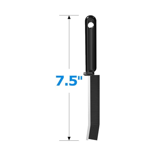 Generic 2 Pack Crevice Cleaning Brush, Multifunctional Gap Cleaning Brush Tools with Hard Nylon Bristles, Ideal for Bathroom, Kitchen, Sink, Window, Black